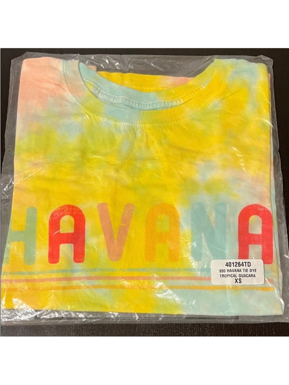 New Havana Tie-Dye Shirt - Yellow and Blue